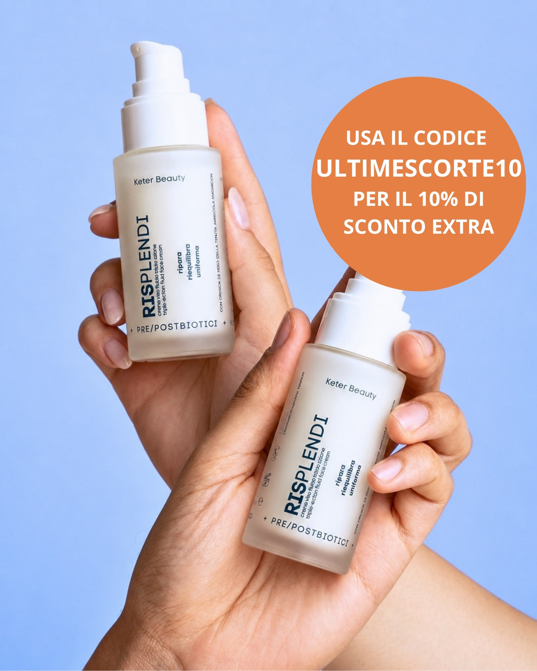 DUO RISPLENDI crema viso fluida 2x50ml