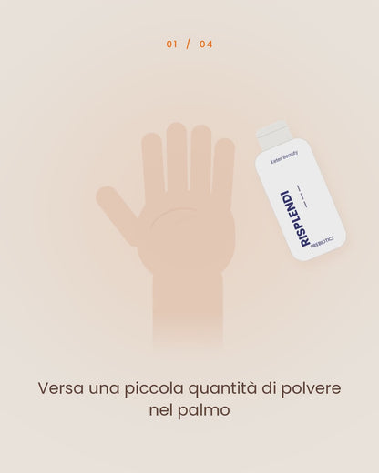 RISPLENDI detergente viso polvere-crema 40g